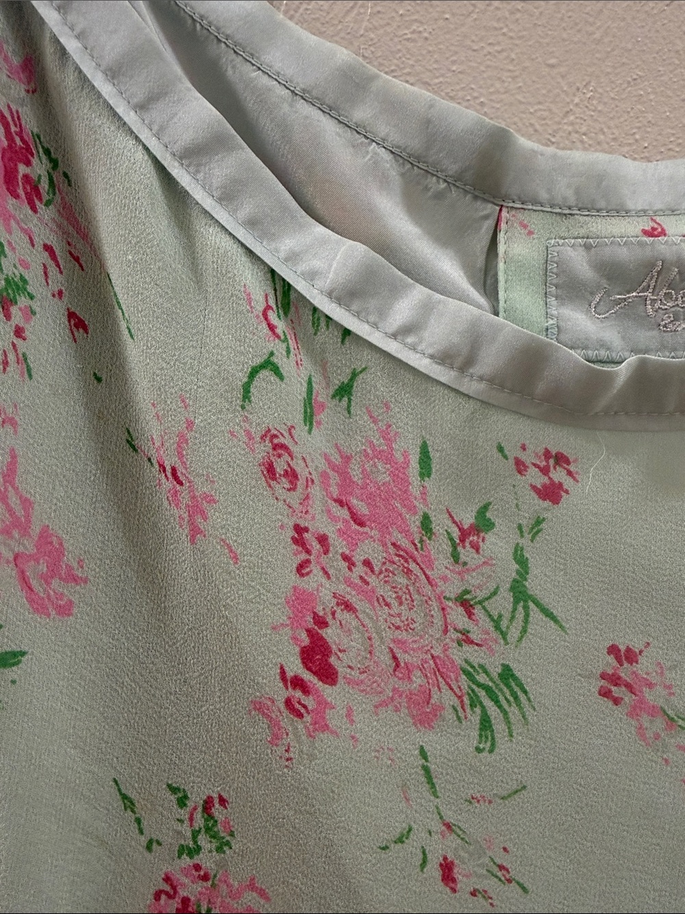 Vintage Abercrombie & Fitch Y2K Floral Ruffle Skirt 100% Silk - Picture 15 of 15